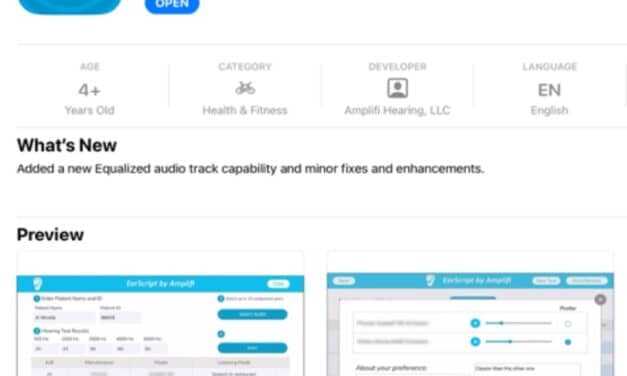 Amplifi Hearing Releases Version 2.3 of EarScript App