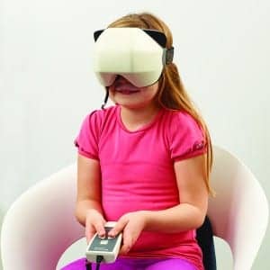 Figure 3. Child performing the Virtual SVV™ test.