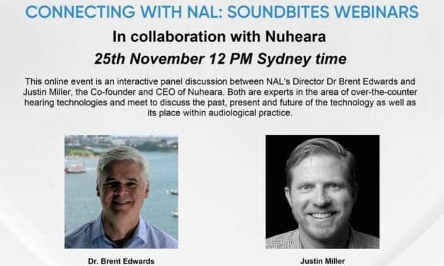 NAL Presents Interactive Panel with Nuheara to Discuss OTC Hearing Technology November 25