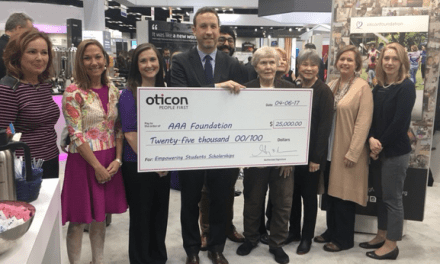 Oticon Presents $25,000 Donation to AAAF Scholarship Fund